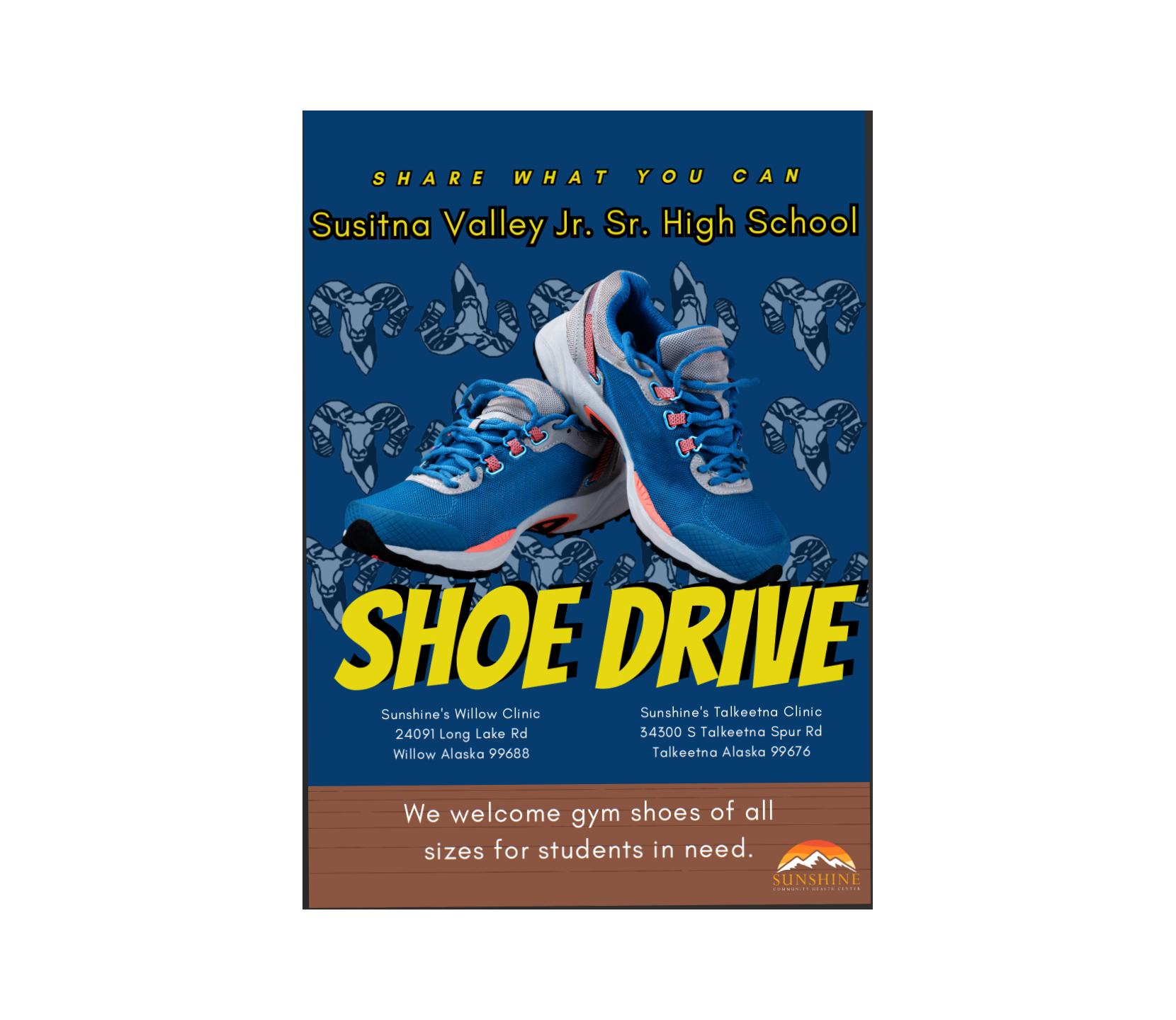 Sue Valley Shoe Drive Flyer