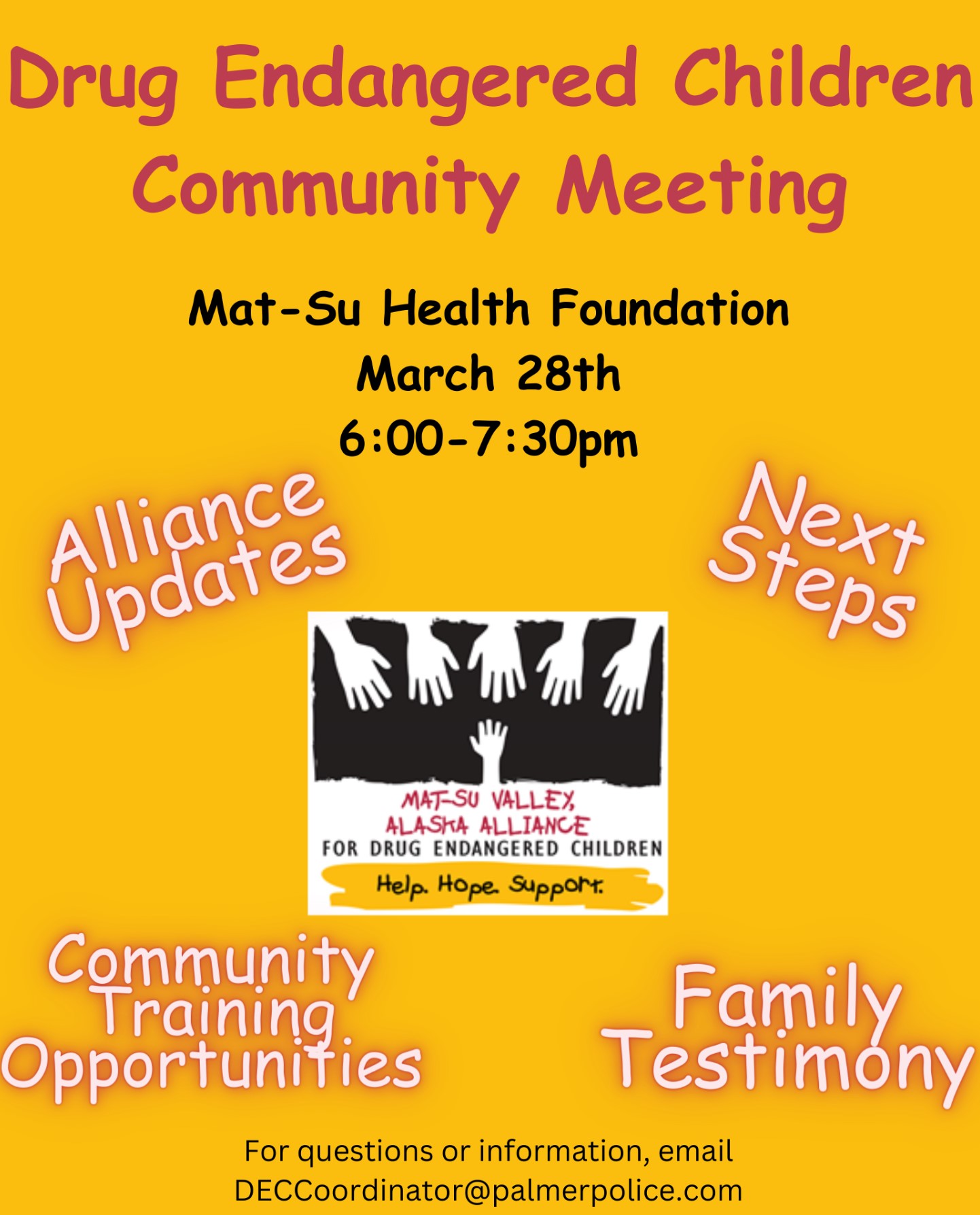 Community Meeting- Drug Endangered Children