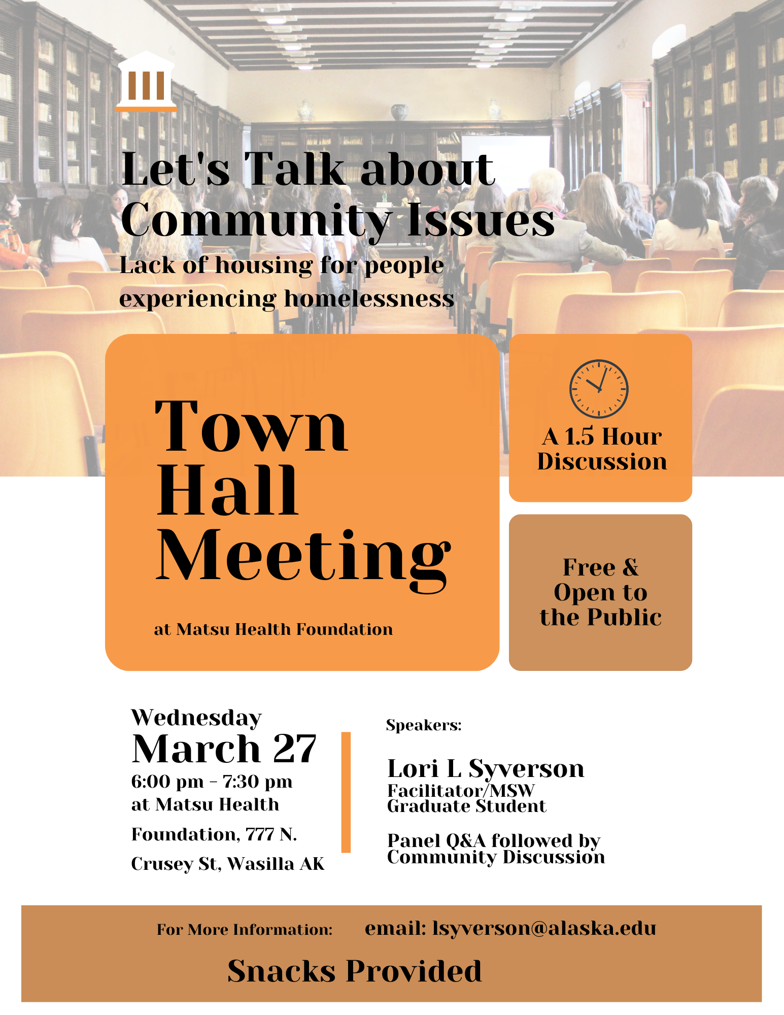 Town Hall Meeting- Lack of housing in the Mat-Su Valley